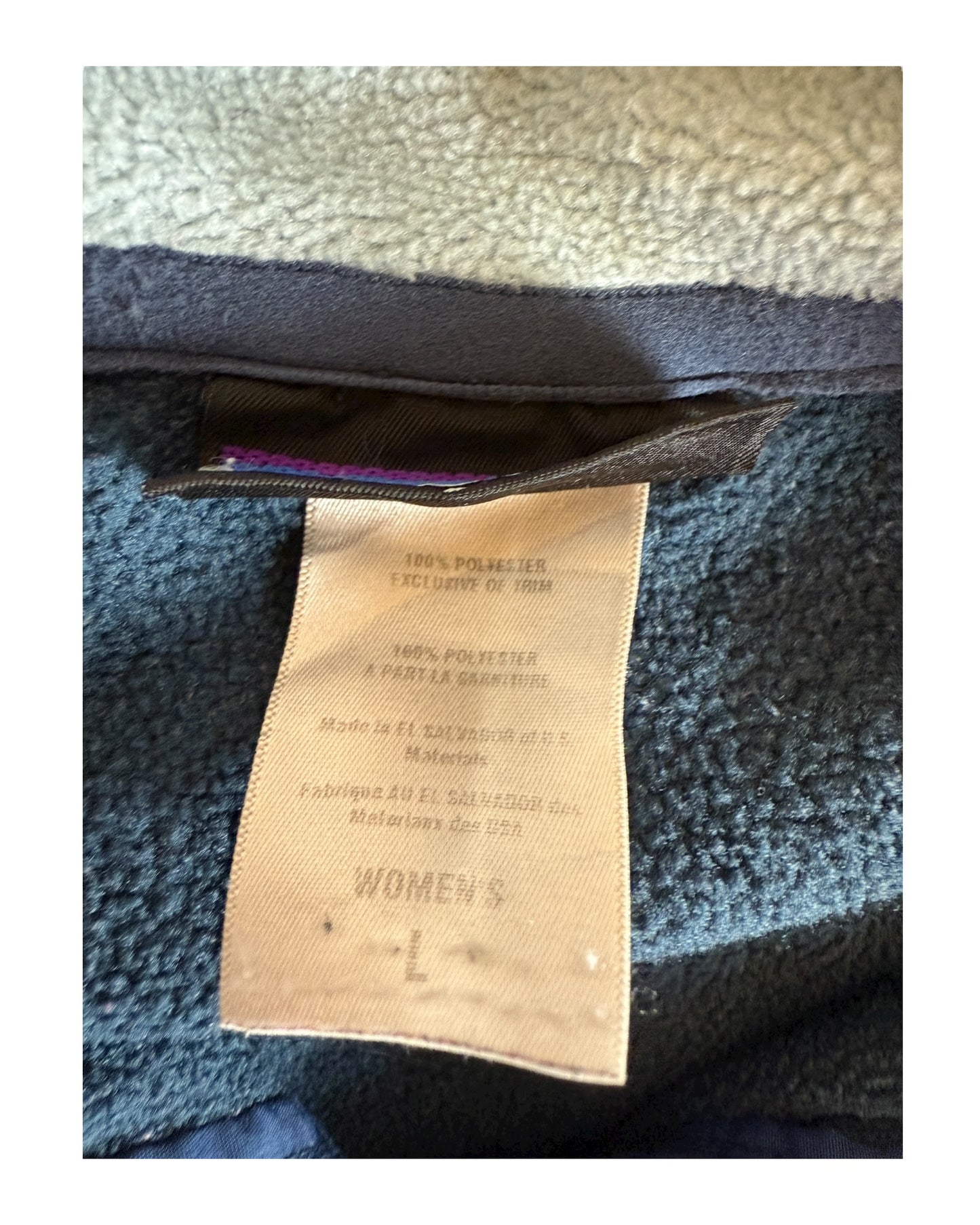 Patagonia Fleece Jacke hellblau Größe L