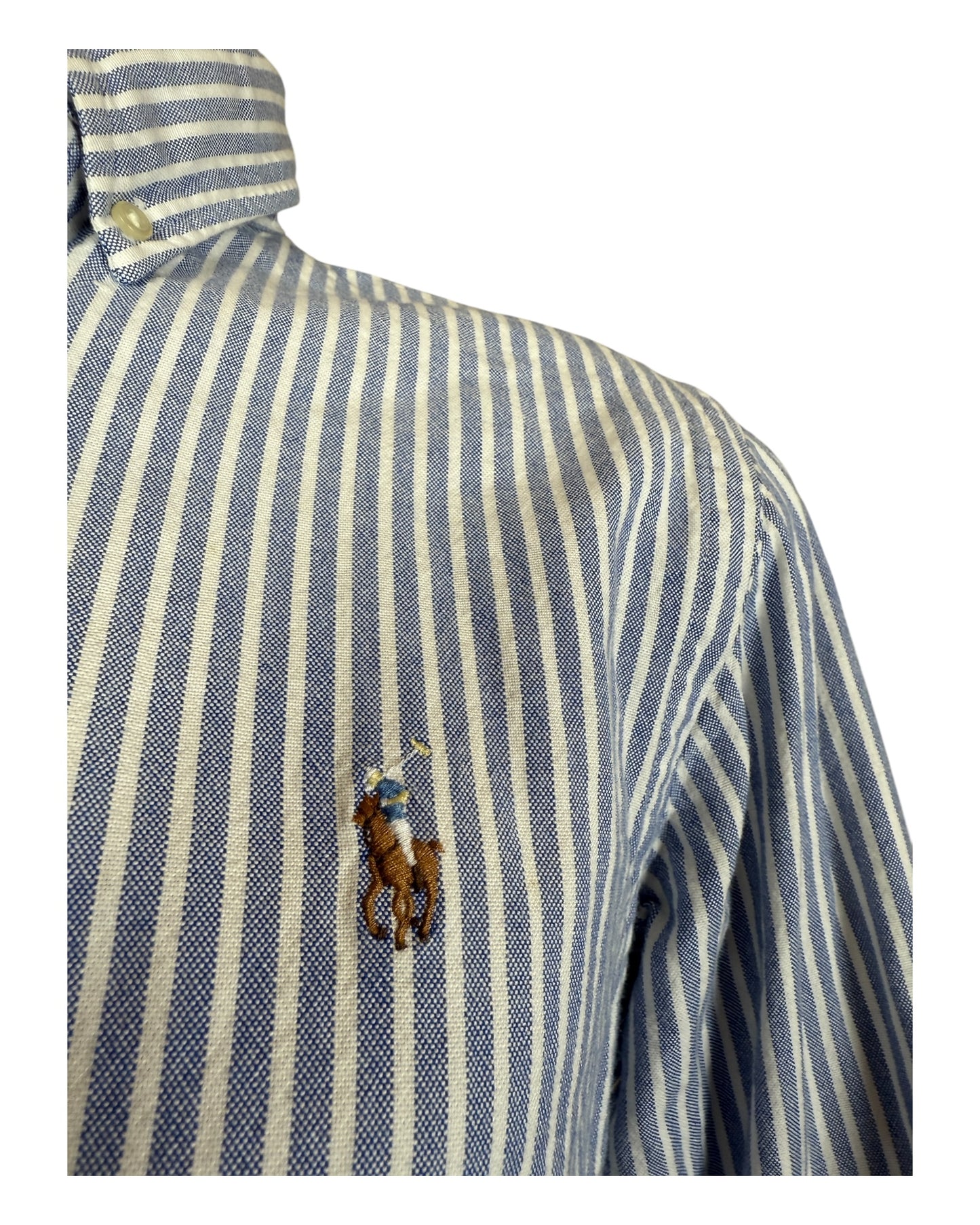 Polo Ralph Lauren Oxfordhemd hellblau weiß gestreift Größe S