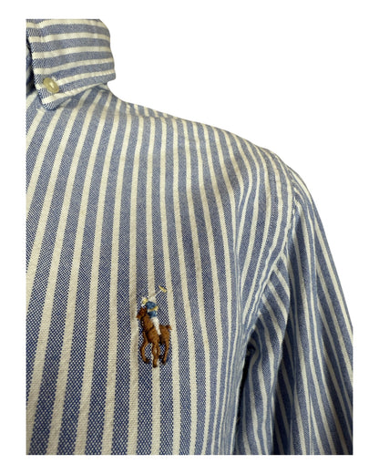 Polo Ralph Lauren Oxfordhemd hellblau weiß gestreift Größe S