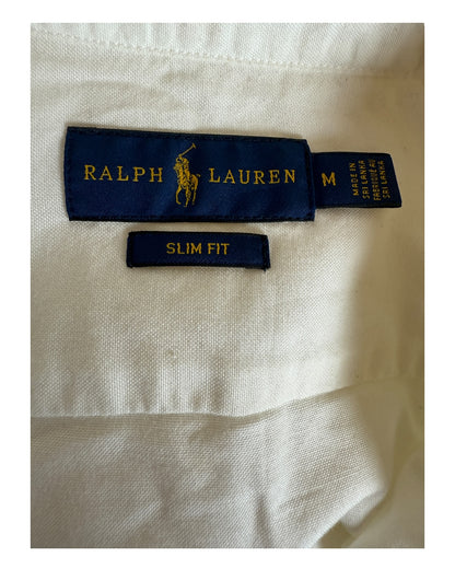 Polo Ralph Lauren Oxford Bluse weiß Größe M