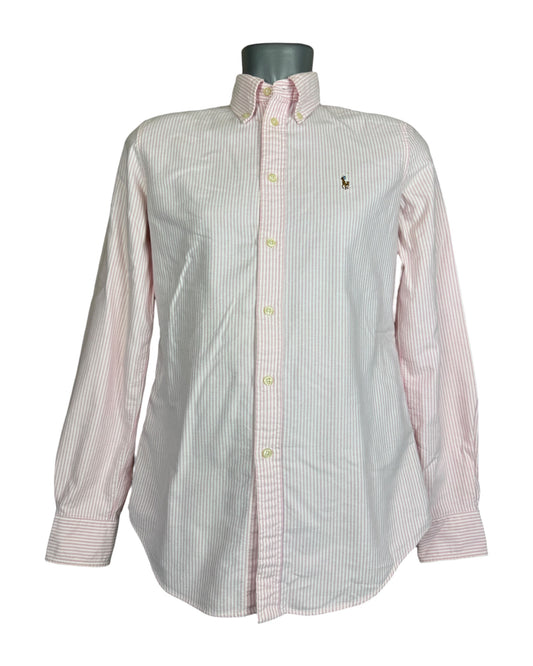 Polo Ralph Lauren Oxford Bluse rosa weiß gestreift Größe M