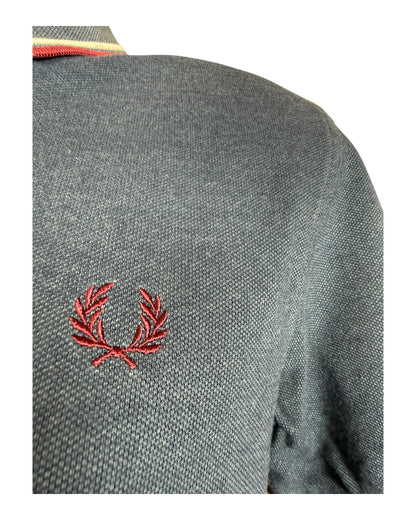 Fred Perry Poloshirt blau Größe M