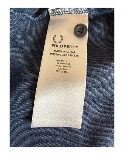 Fred Perry Poloshirt blau Größe M
