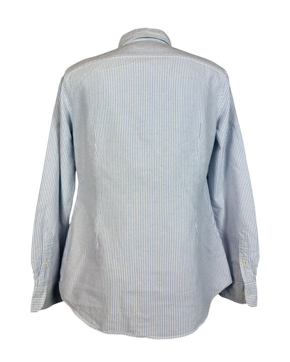 Polo Ralph Lauren Oxford Bluse blau weiß gestreift Größe L