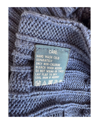 Polo Ralph Lauren Zopfmuster Pullover marineblau Größe S