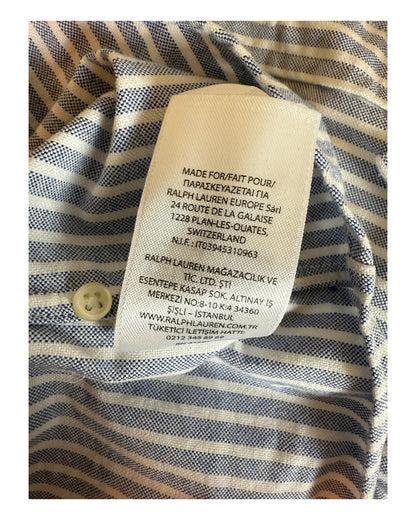 Polo Ralph Lauren Oxfordhemd hellblau weiß gestreift Größe L