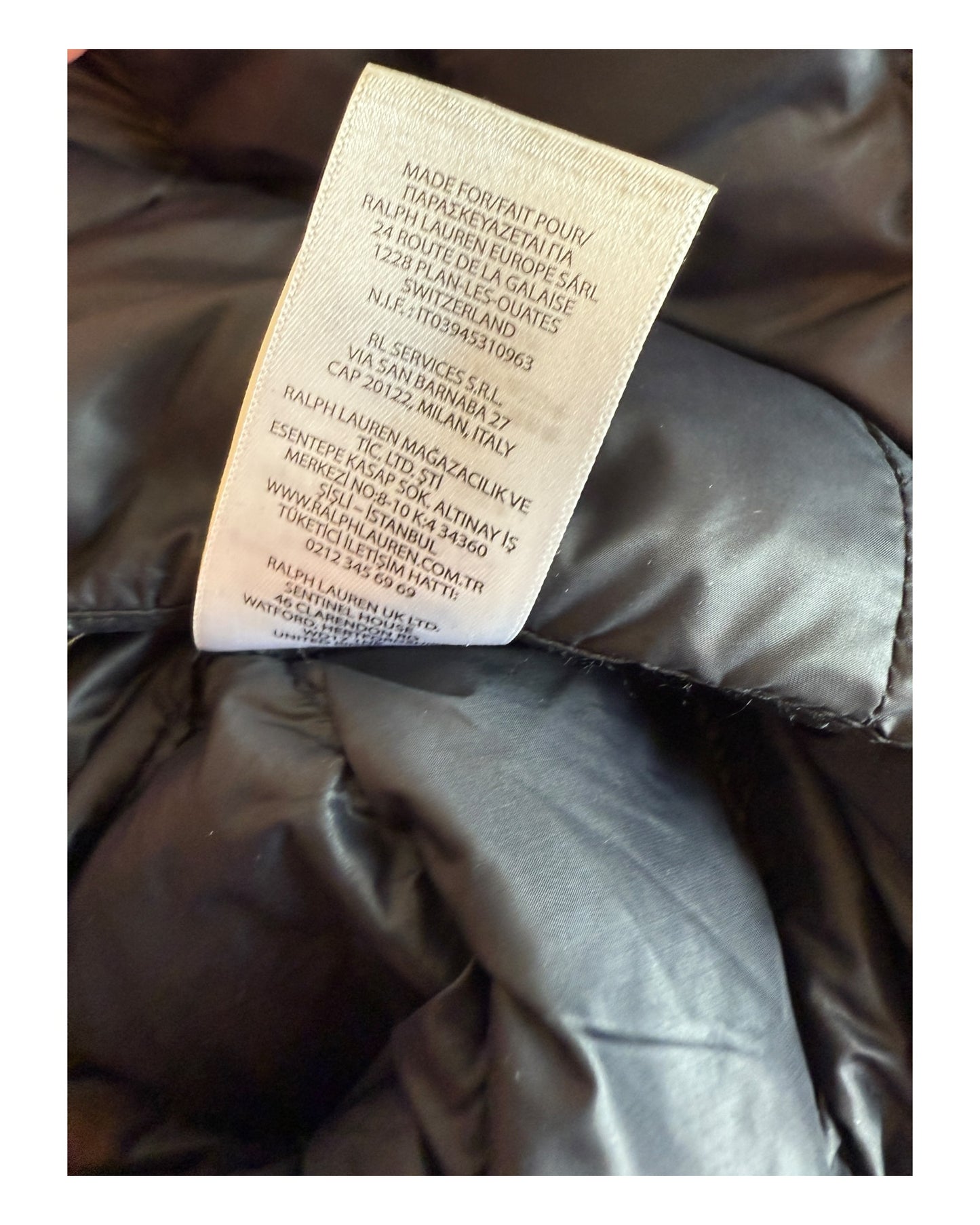 Polo Ralph Lauren Daunenweste schwarz Größe L