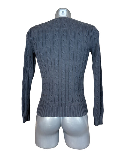 Polo Ralph Lauren Zopfmuster Pullover schwarz Größe M
