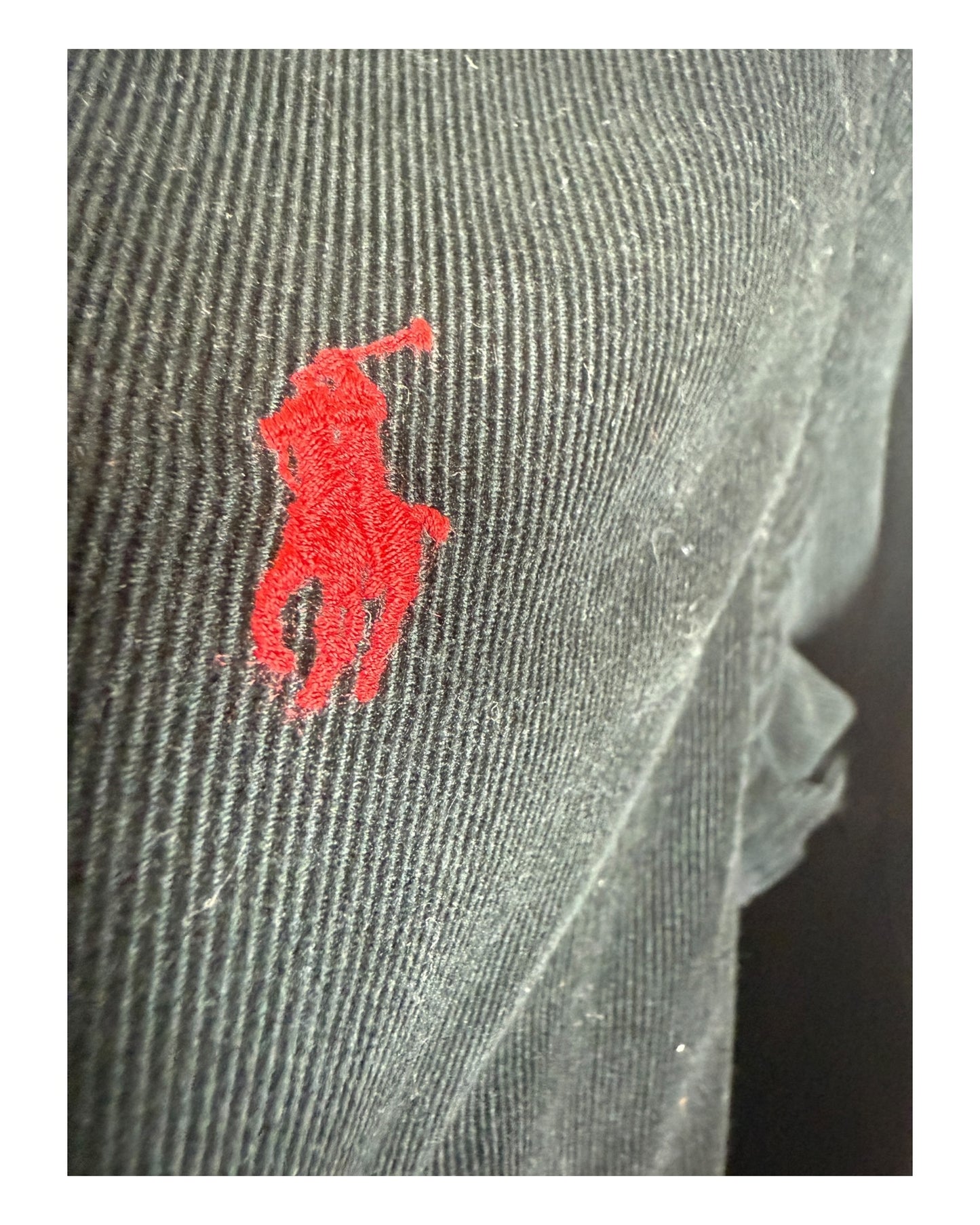 Polo Ralph Lauren Cordhemd schwarz Größe M