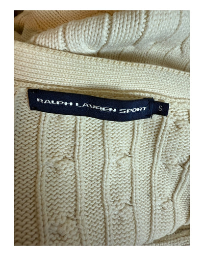 Polo Ralph Lauren Zopfmuster Cardigan creme Größe S