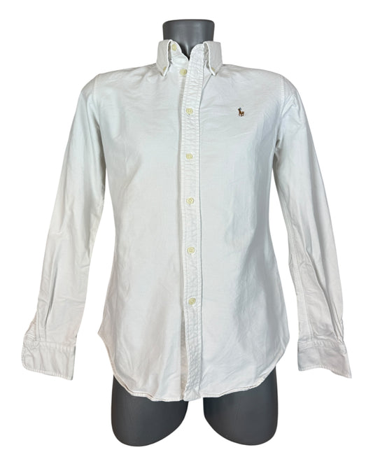 Polo Ralph Lauren Oxford Bluse weiß Größe S