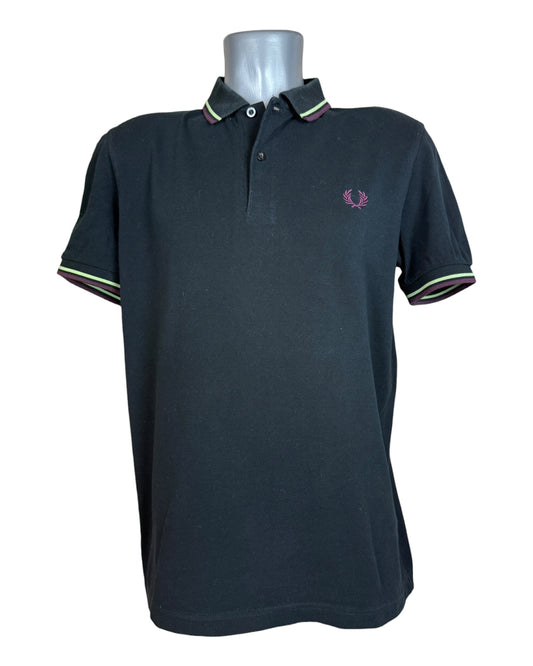Fred Perry Poloshirt schwarz Größe M