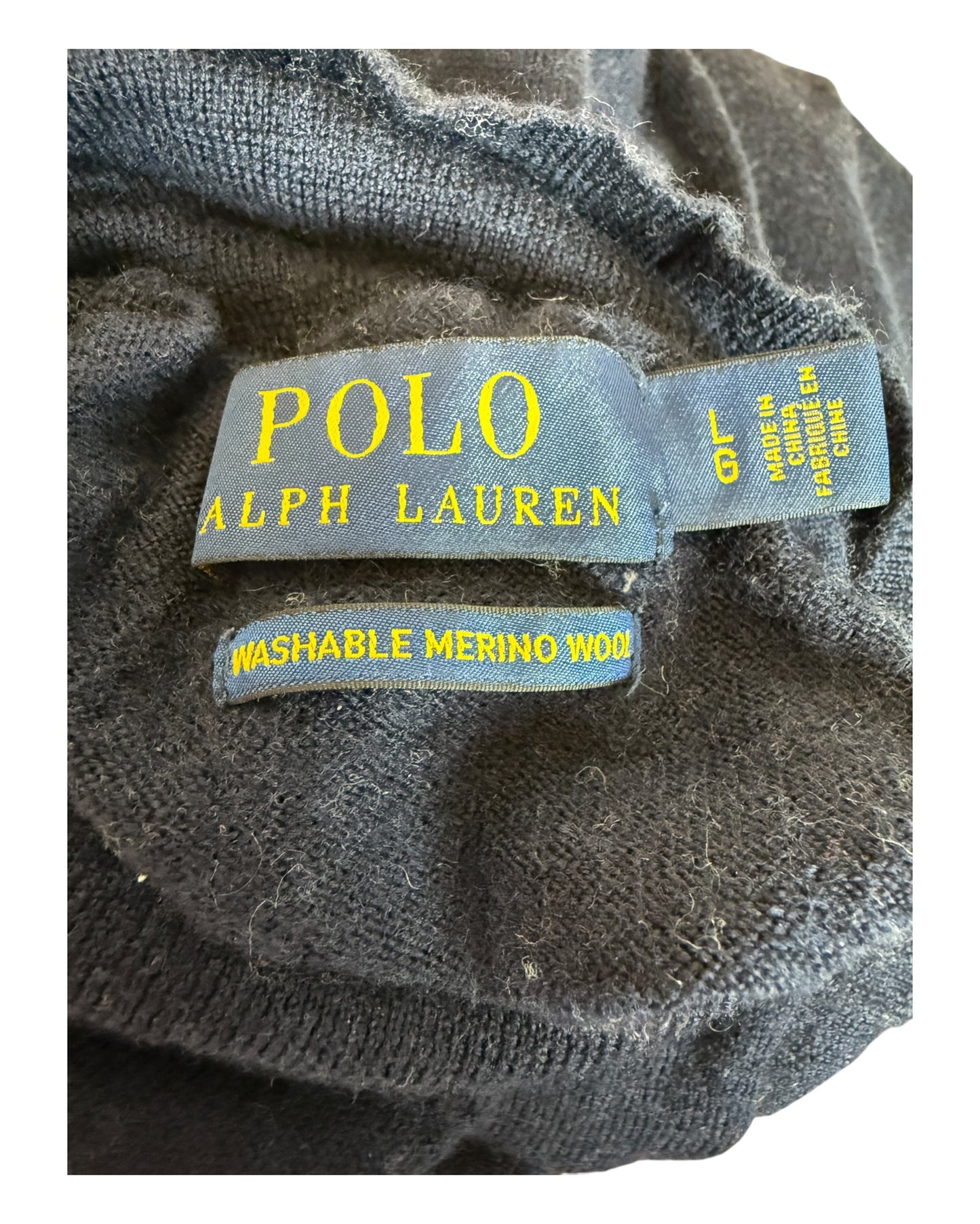 Polo Ralph Lauren Rollkragenpullover marineblau Größe L