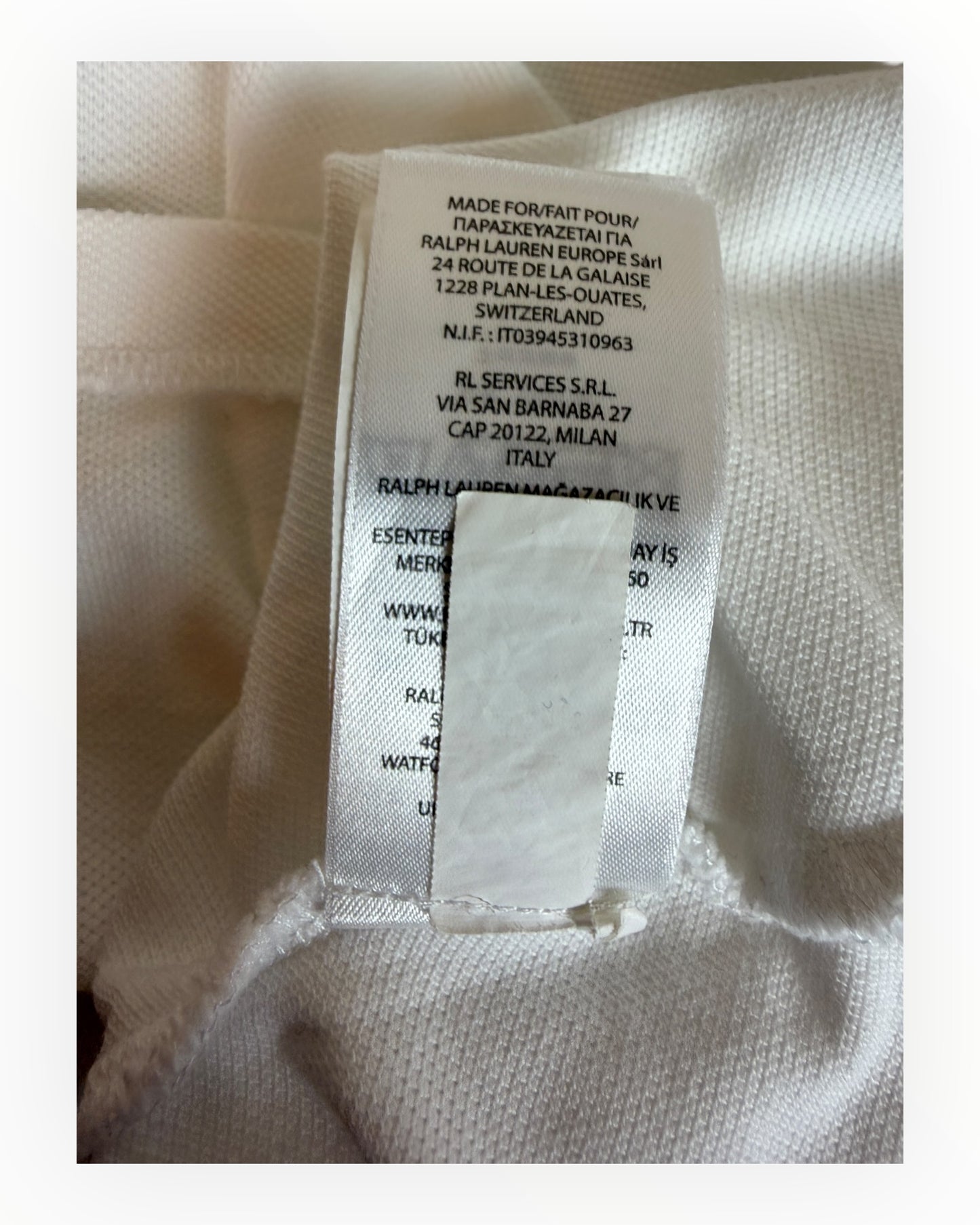 Polo Ralph Lauren Poloshirt weiß Größe L