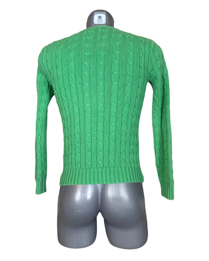 Polo Ralph Lauren Zopfmuster Pullover gruen Größe M