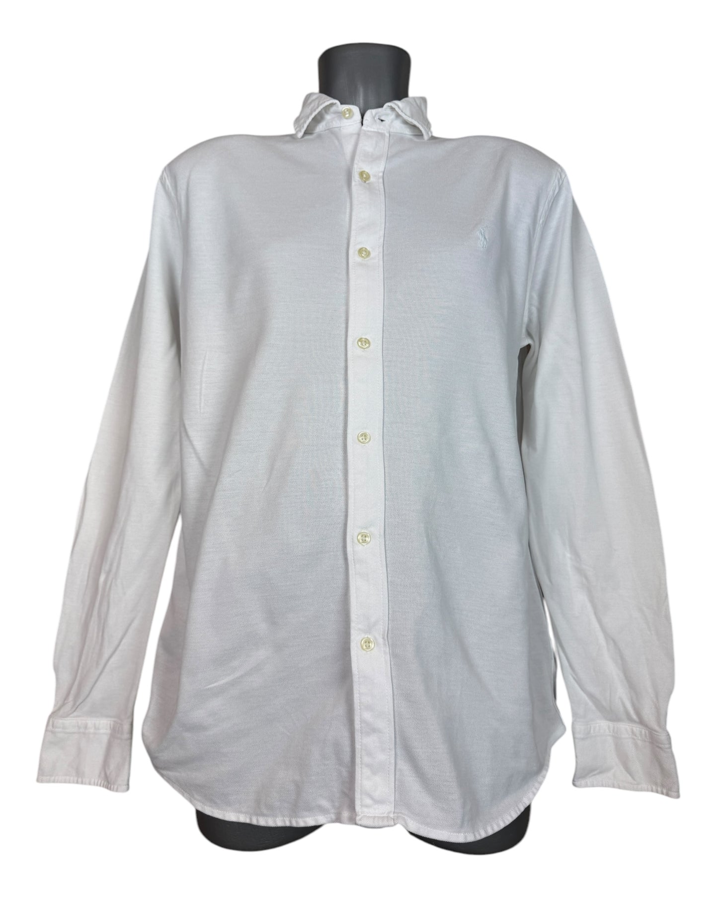 Polo Ralph Lauren Knit Oxfordhemd weiß Größe L