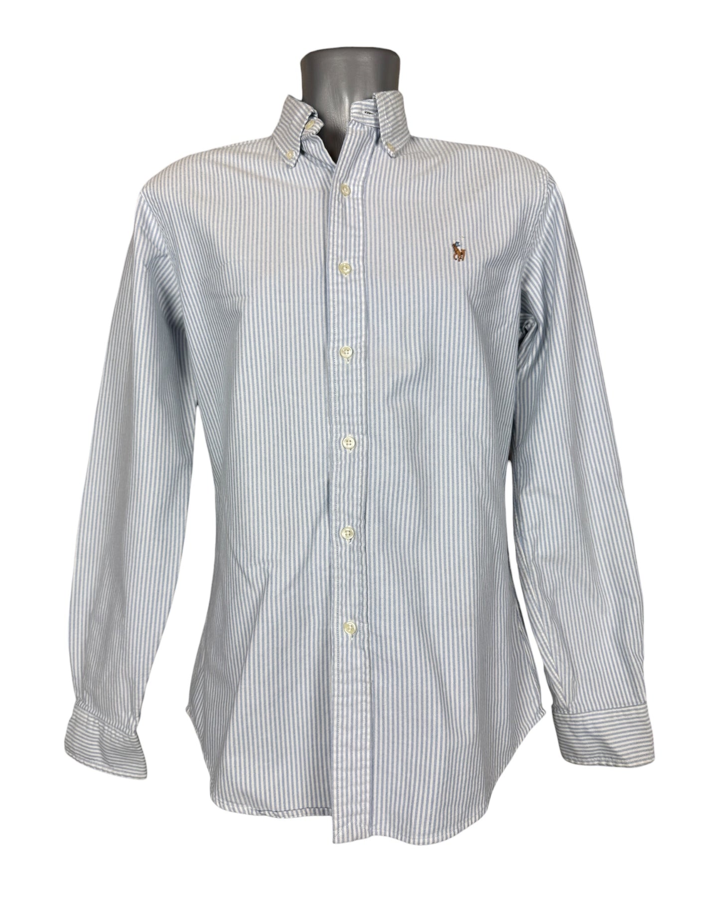 Polo Ralph Lauren Oxfordhemd hellblau weiß gestreift Größe S