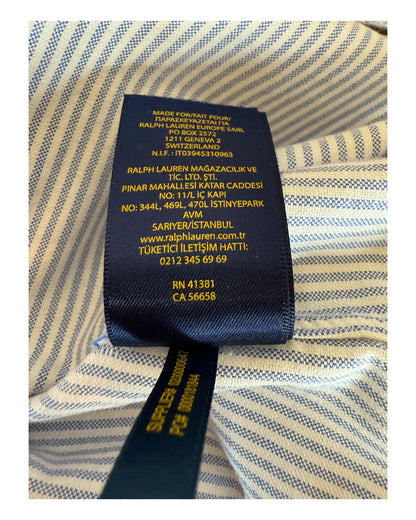 Polo Ralph Lauren Oxfordhemd Bluse blau weiß gestreift Größe M