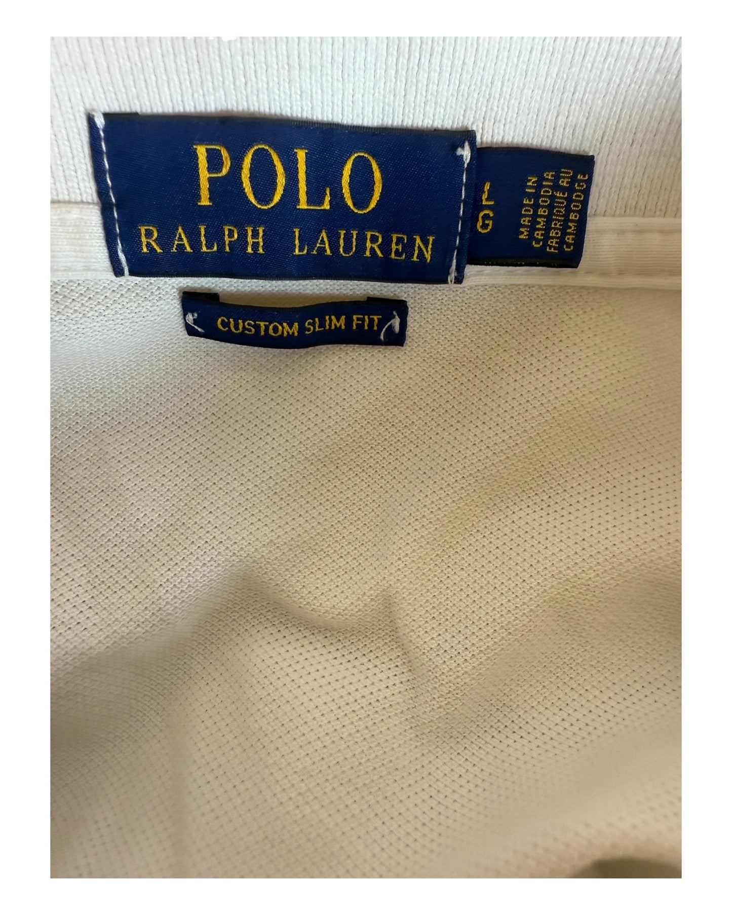 Polo Ralph Lauren Poloshirt weiß Größe L