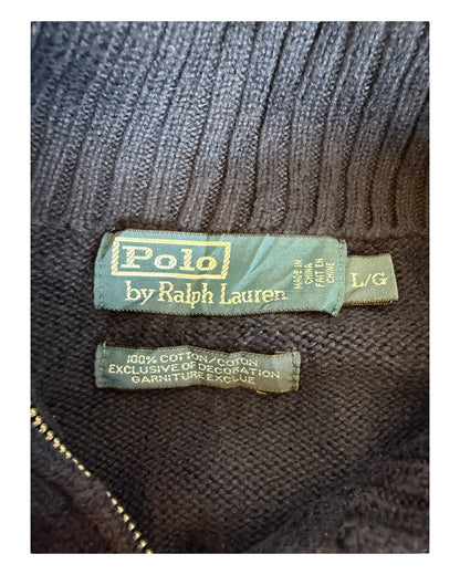 Polo by Ralph Lauren Half Zip Pullover marineblau Größe L