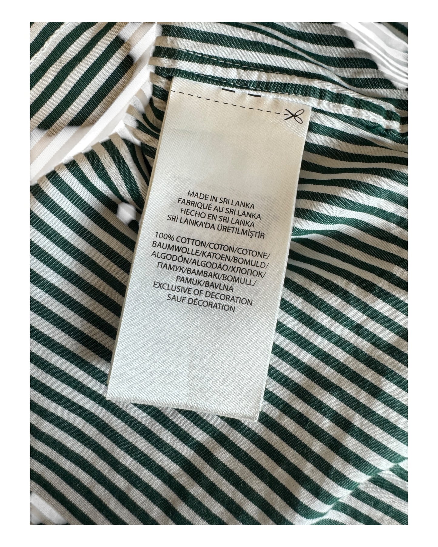 Polo Ralph Lauren Hemd grün weiß gestreift Größe L