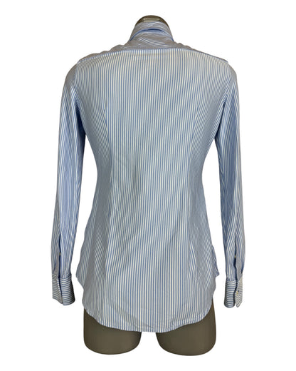 Polo Ralph Lauren Bluse hellblau weiß gestreift Größe S