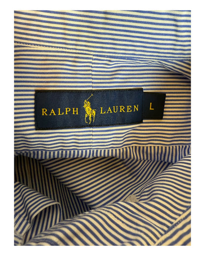 Polo Ralph Lauren Hemd blau weiß gestreift Größe L