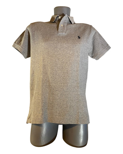 Polo Ralph Lauren Poloshirt grau meliert Größe M