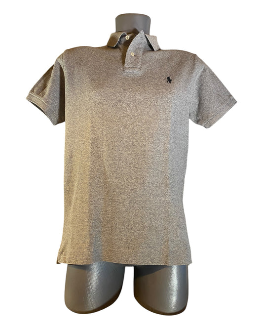 Polo Ralph Lauren Poloshirt grau meliert Größe M