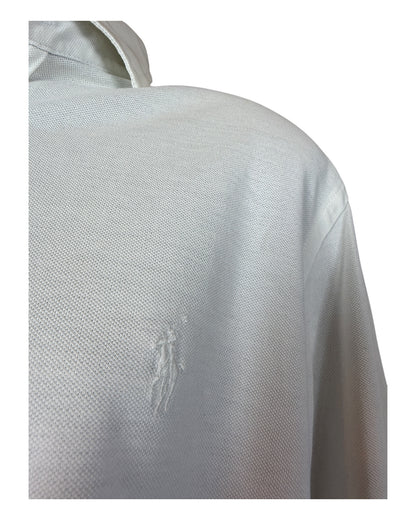 Polo Ralph Lauren Knit Oxfordhemd weiß Größe L