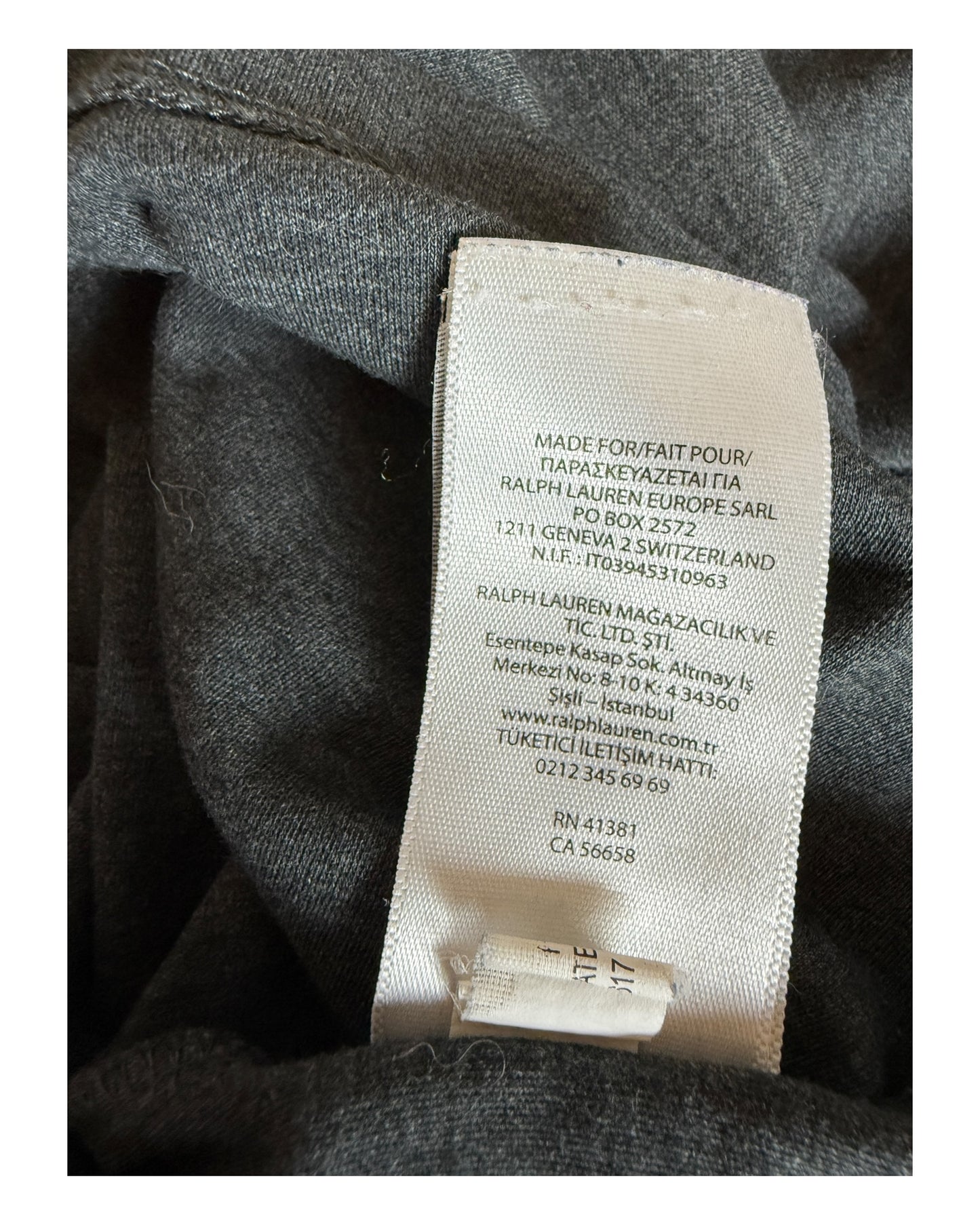 Polo Ralph Lauren Poloshirt dunkelgrau Größe M