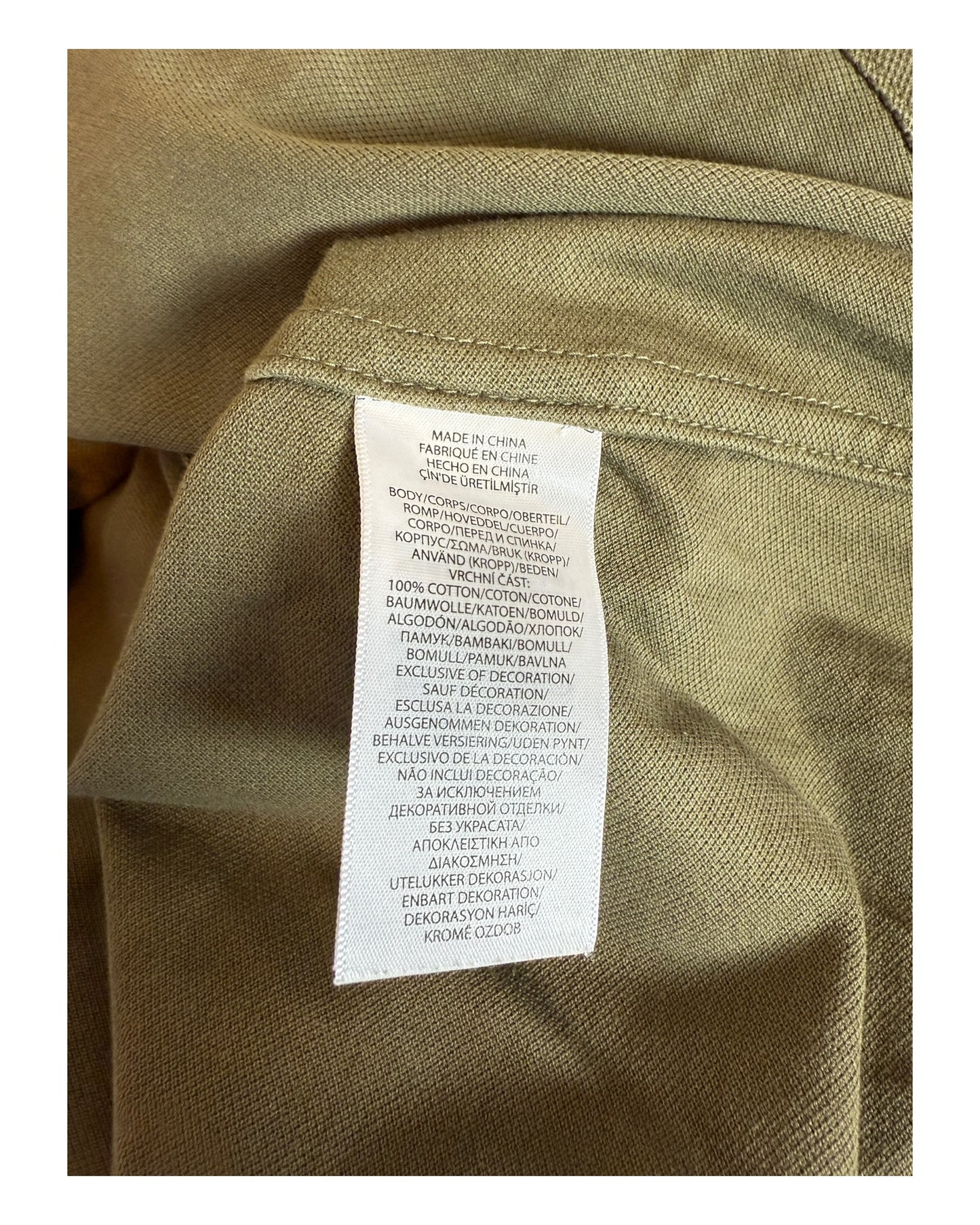 Polo Ralph Lauren Knit Oxfordhemd Bluse khaki Größe M