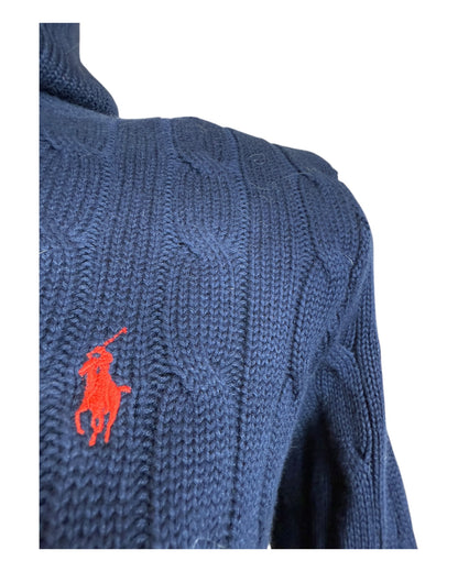 Polo Ralph Lauren Zopfmuster Pullover marineblau Größe L