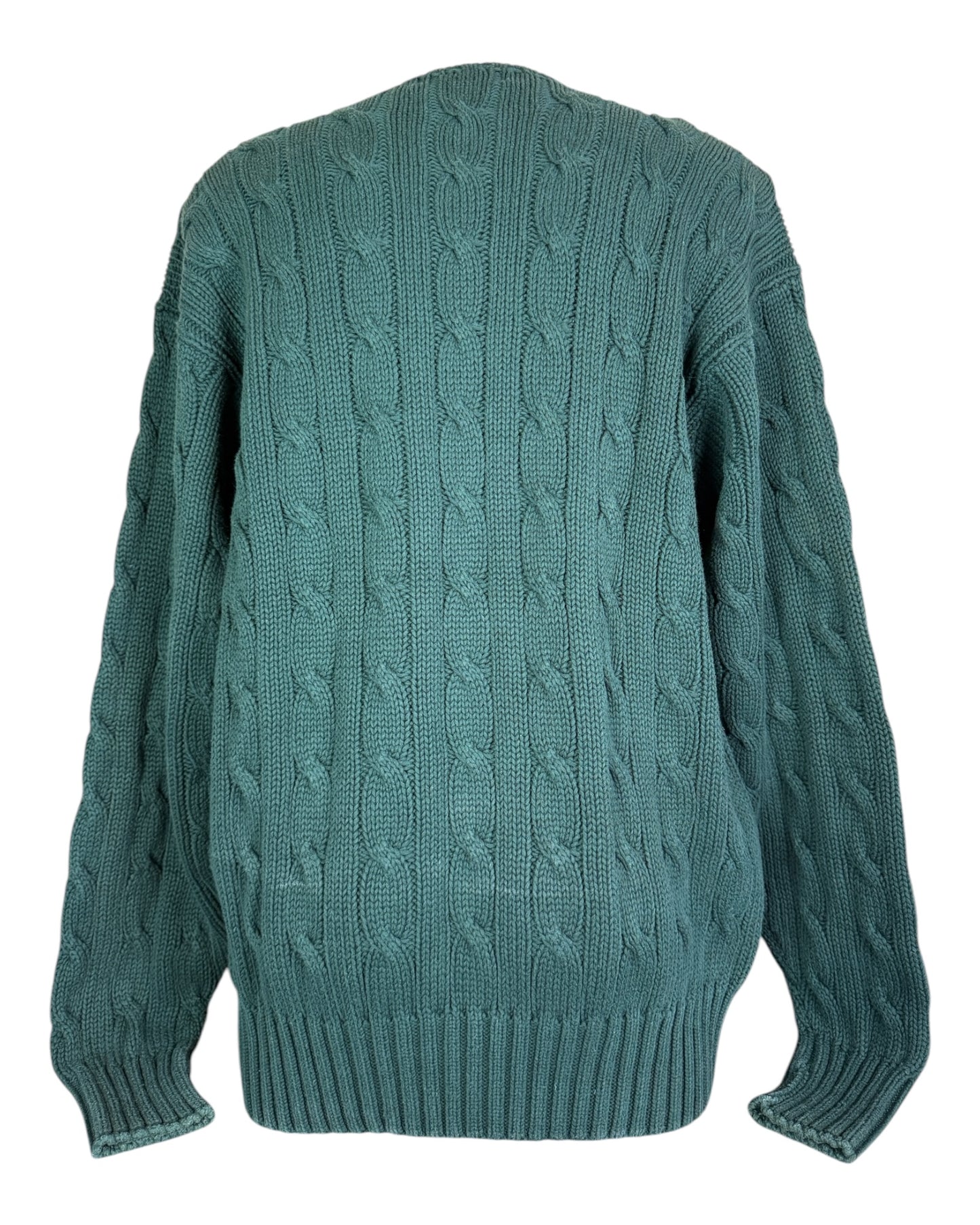 Polo by Ralph Lauren Zopfmuster Pullover grün Größe XL