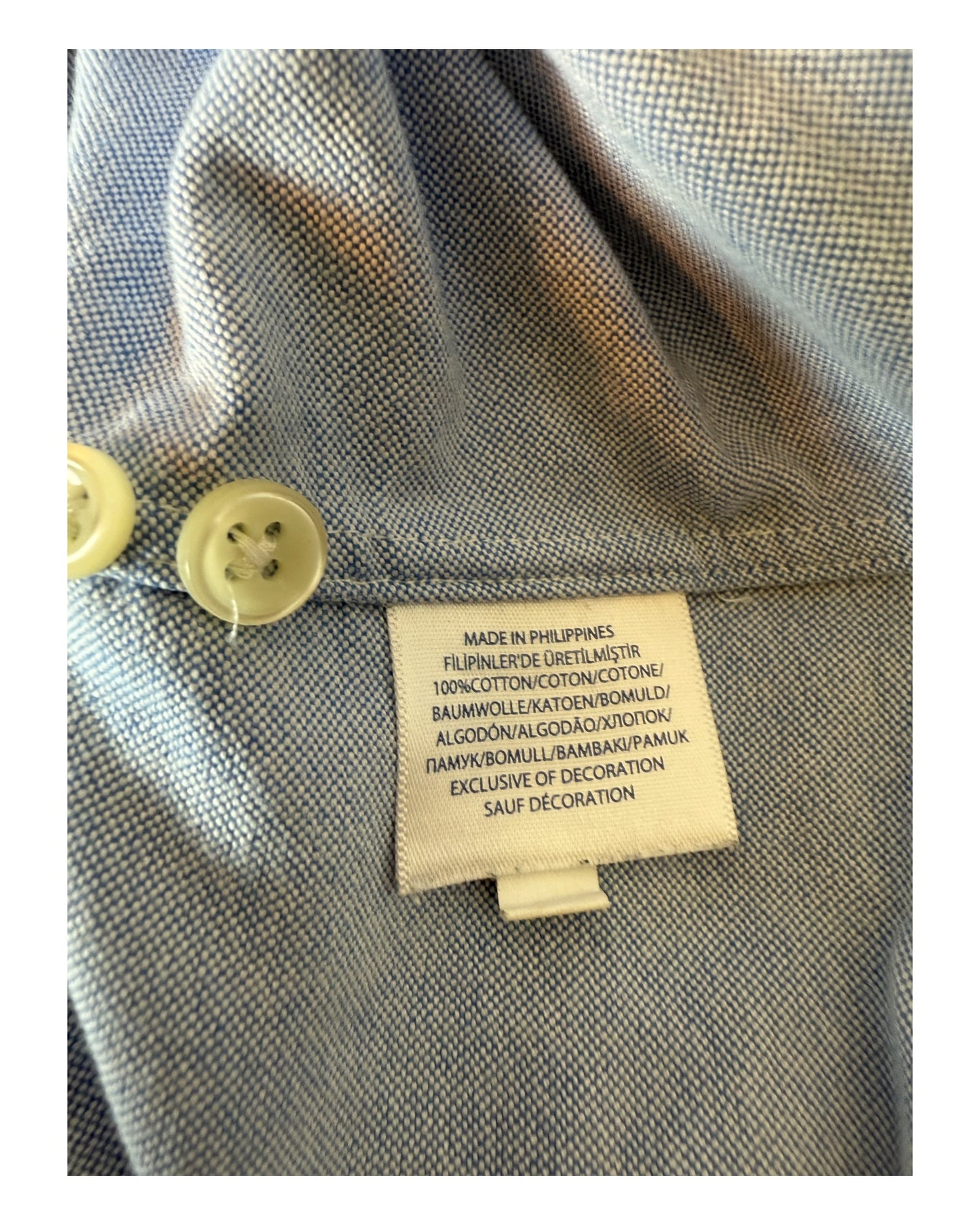 Polo Ralph Lauren Oxfordhemd hellblau Größe L