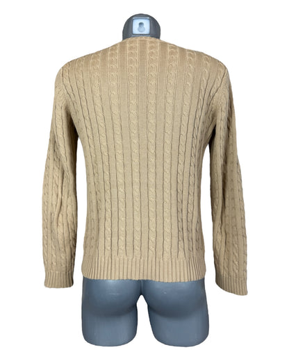 Polo Ralph Lauren Zopfmuster Pullover beige Größe M