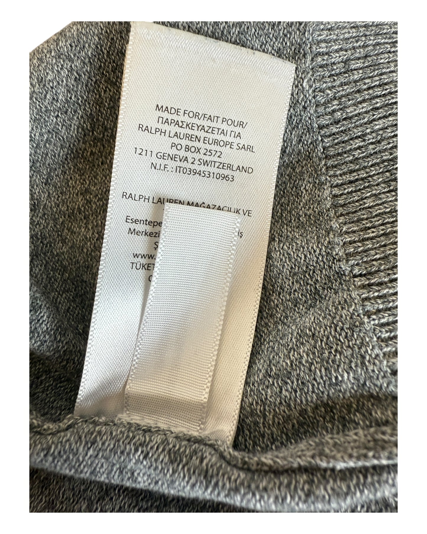 Polo Ralph Lauren Pullover Sweater grau Größe L