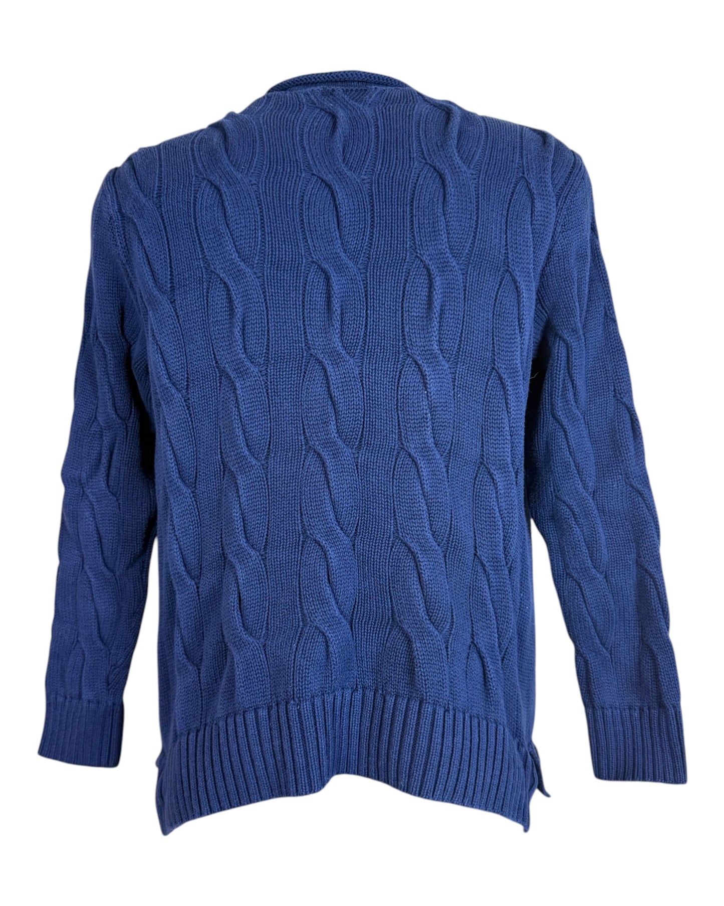 Polo Ralph Lauren Zopfmuster Pullover marineblau Größe S
