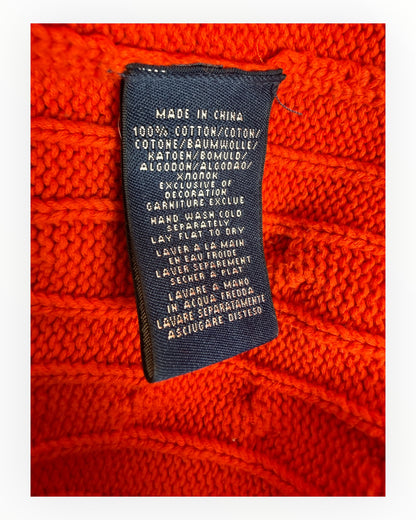 Polo Ralph Lauren Zopfmuster Pullover orange Größe S