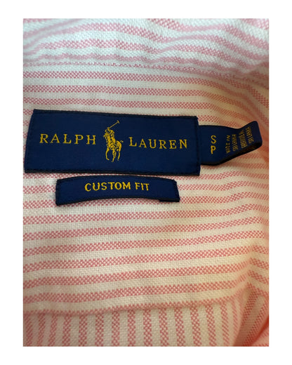Polo Ralph Lauren Oxford Bluse rosa weiß gestreift Größe S