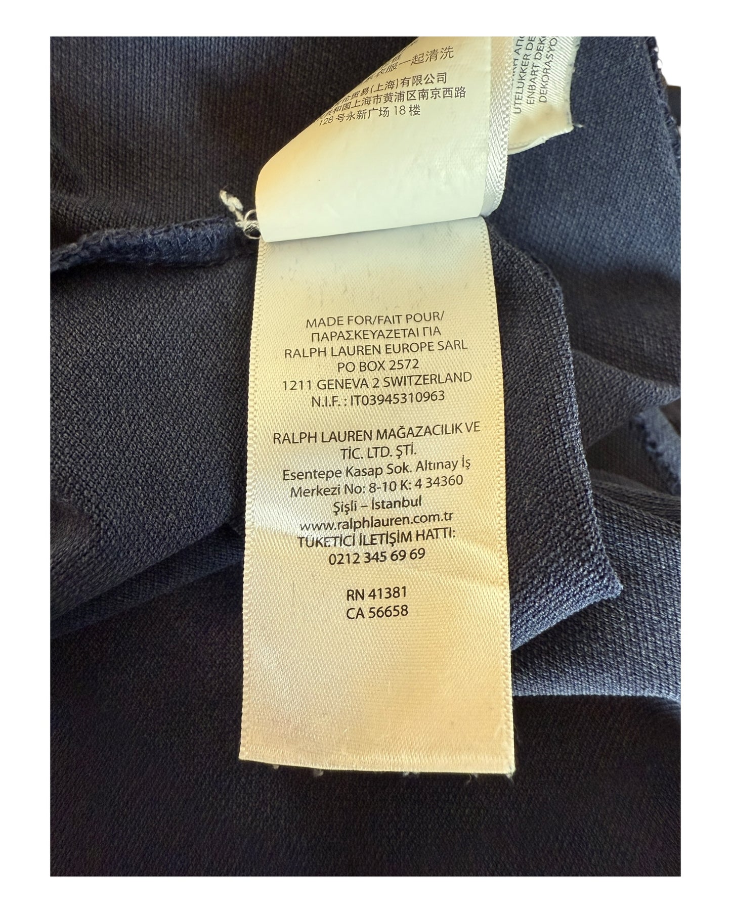 Polo Ralph Lauren Poloshirt marineblau Größe L