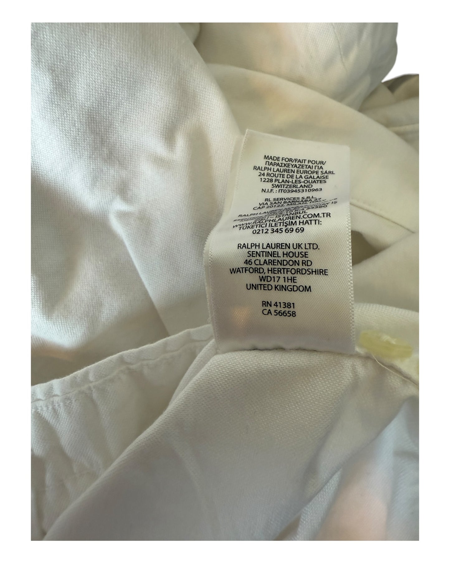 Polo Ralph Lauren Oxfordhemd weiß Größe L
