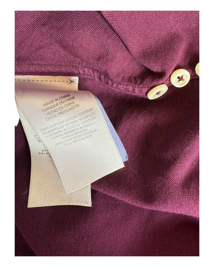 Polo Ralph Lauren Oxford Bluse bordeauxrot Größe S