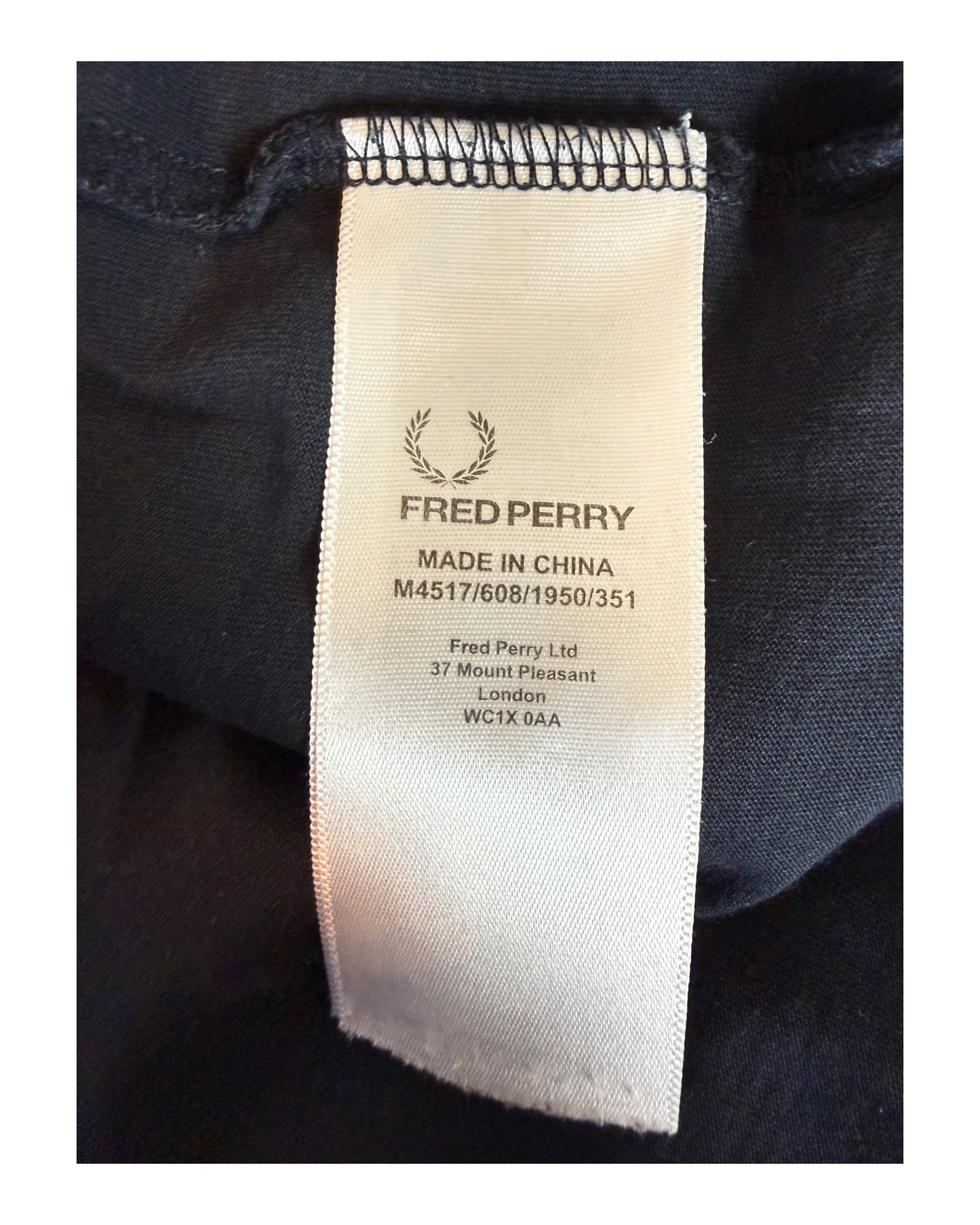 Fred Perry Pullover schwarz Größe M
