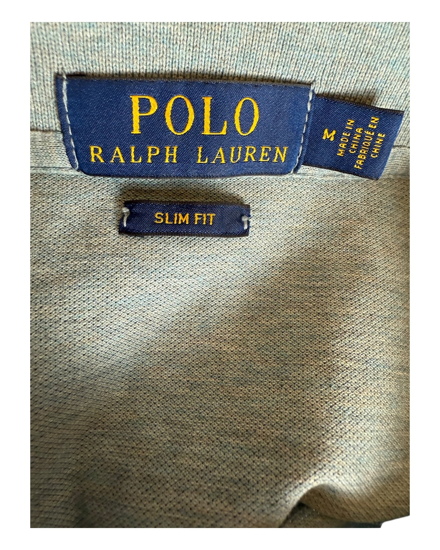Polo Ralph Lauren Poloshirt hellblau meliert Größe M