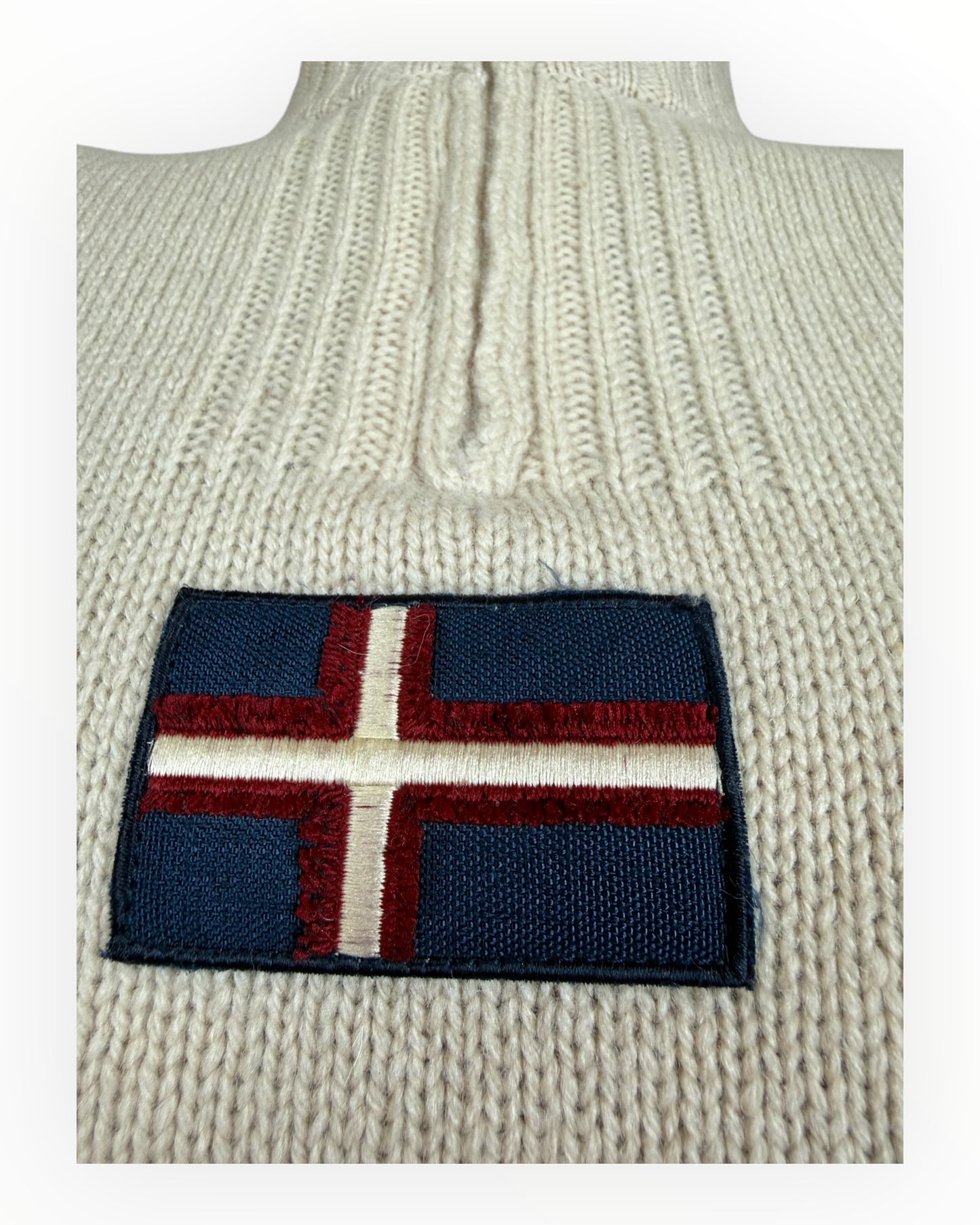 Napapijri Half Zip Pullover beige Größe M