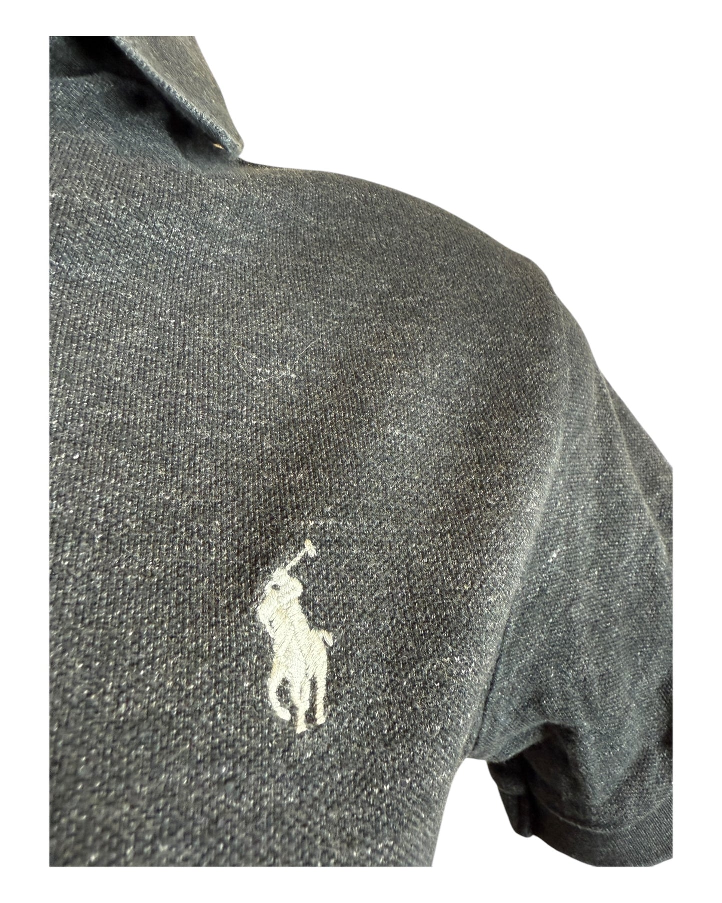 Polo Ralph Lauren Poloshirt schwarz meliert Größe M