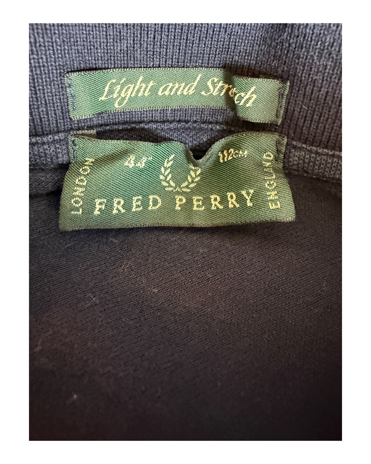Fred Perry Poloshirt marineblau Größe M