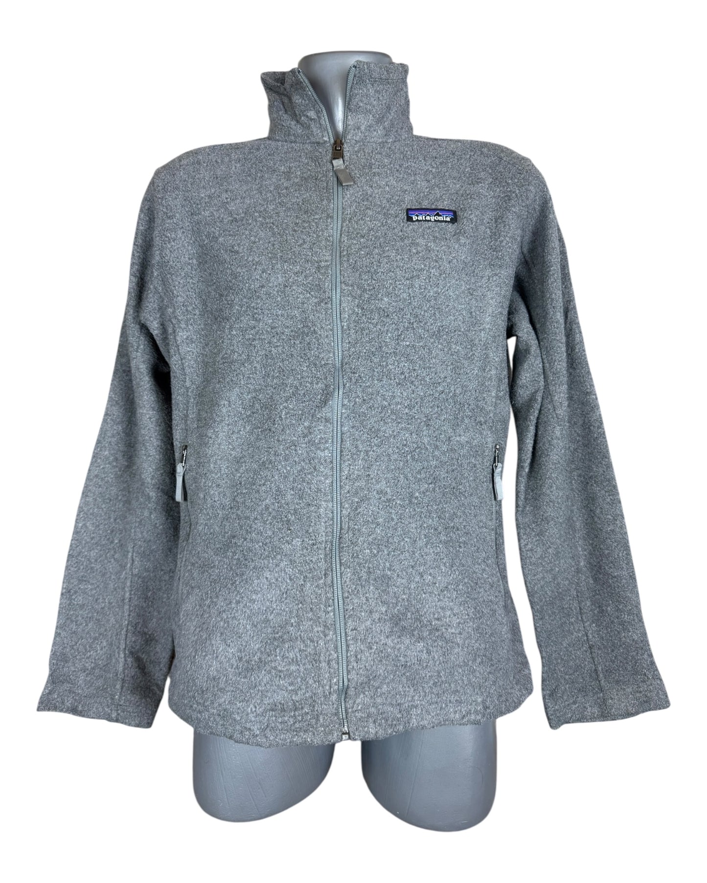 Patagonia Fleece Jacke grau Größe M