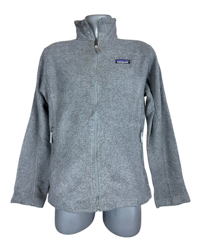 Patagonia Fleece Jacke grau Größe M